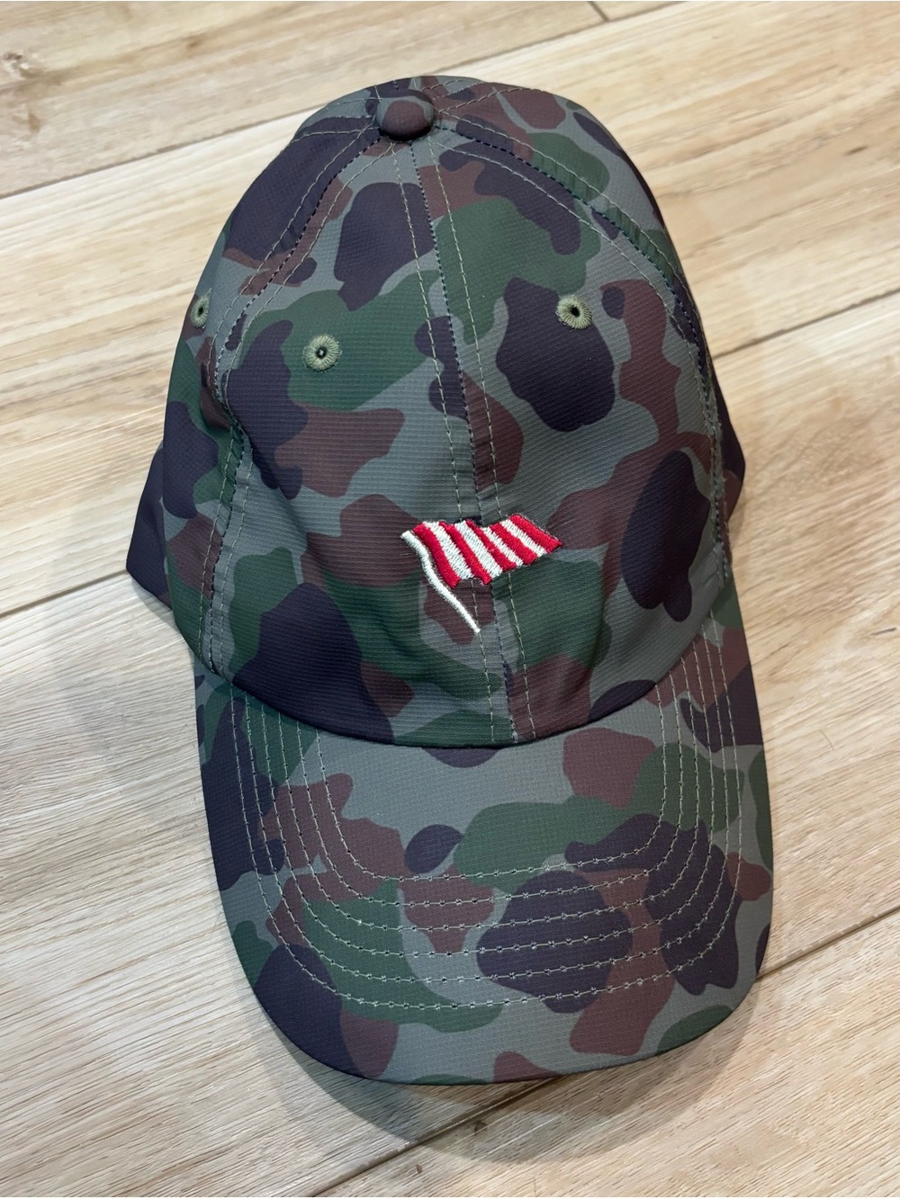 Imperial Boston Golf Club Top 100 Hat Cap Hingham MA Flag Camo Green Wow